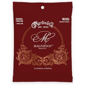 Martin Magnifico Classical Guitar Strings, Normal Tension (M265), Silver