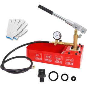 Hydrostatic Test Pump, 2 Gallon 7Mpa Water Pipe Leakage Pressure Tester, Hydraulic Hand Water Pressure Test Pump with Gauge Tank