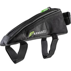 SP2 Bicycle Frame Storage Bag, Bolt on or Strap to Top Tube, Side Mesh Pockets