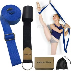 Door Flexibility & Stretching Leg Strap - Great for Ballet Cheer Dance Gymnastics or ANY Sport Leg Stretcher Door Flexibility Trainer Premium stretching equipment