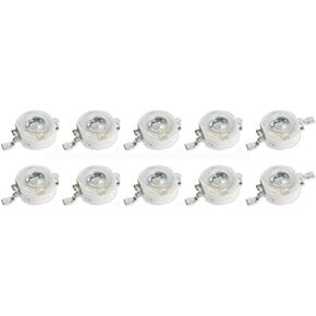 10pcs 3W UV LED Ultraviolet Bulbs Lamp Chips 365nm 370nm High Power Light Bead (3W LED with 20cmm PCB)