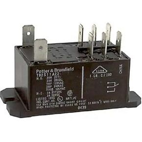 TE CONNECTIVITY/POTTER & BRUMFIELD T92S11A22-24 Power Relay, DPDT, 24VAC, 30A, Flange