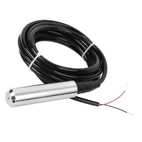 Oumefar Liquid Level Sensor, TL-136 Liquid Level Transmitter Signal Output Detector DC24V 4-20mA Water Level Sensor for Signal Detection 0-2m Range Depth, 5m/16.4ft Cable(Range 0-2 Meters)