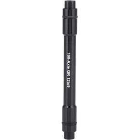 Quick Release Thru Axle Adapter, Thru Axle Fork Mount, Bicycle Thru Axle Skewer Adapter, 12mm Front Thru Axle to 9mm Thru Axle Fork Adapter(Black)