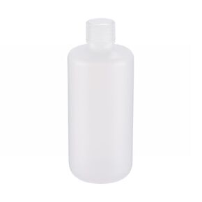 Wheaton 209044 HDPE Leak Resistant Narrow Mouth Bottle, 0.5oz With 20-410 Screw Cap, Natural, 25mm Diameter x 56mm Height (Case Of 72)