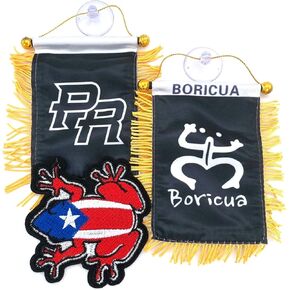 Puerto Rico flags for cars accessories Puerto Rican Coqui flag