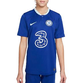 Nike 2022-2023 Chelsea Home Football Soccer T-Shirt Jersey (Kids)