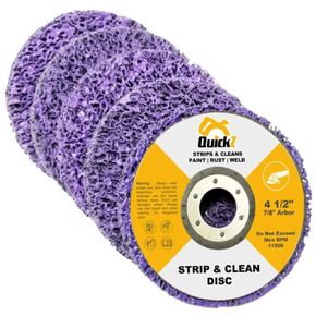 SDA702K 4 1/2" Rust Paint Stripper Remover Stripping Disc Abrasive Wheel Pad Tool for Angle Grinder - Pack of 5, 7/8" Arbor