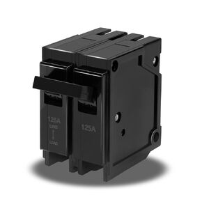 Q2125 125-Amp Double Pole Circuit Breaker, 240V Type QP Circuit Breaker, Plug-in