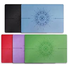 YOGA Premium PU Mini Yoga Mat | Non-Slippery Natural Rubber Mat | Anti-Skid Support Yoga Pad | Portable Small Yoga Mat | Pilates/Inversion/Handstand/Meditation