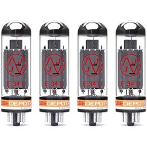 Quad of JJ E34L/EL34 Power Vacuum Tube
