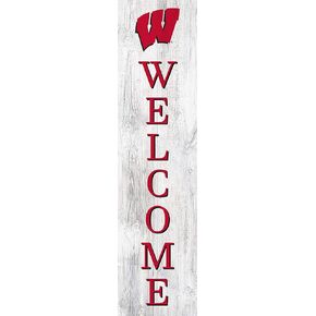 Fan Creations NCAA Wisconsin Badgers Unisex University of Wisconsin 24" Welcome Leaner, Team, 24 inch