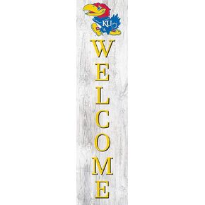 Fan Creations NCAA Kansas Jayhawks Unisex Kansas 24" Welcome Leaner, Team, 24 inch