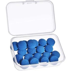 20Pcs Billiard Pool Cue Tips,13 mm Pool Cue Tips with Storage Box Replacement Kit Pool Stick Tips Billiard Cue Tips for Pool Cues and Snooker