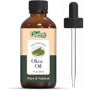 Okra (Abelmoschus Esculentus) Oil | Pure & Natural Carrier Oil for Massage, Skincare & Hair care - 30ml/1.01fl oz