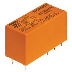 TE CONNECTIVITY/SCHRACK RT424615 Power Relay, DPDT, 115VAC, 8A, PC Board