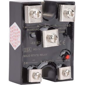 YWBL-WH Solid State Relay 25A Single Phase 1NO1NC Solid State Relay DC Controlled AC BERM-KB25DA, Relay