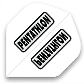 US Darts Pentathlon White Standard Dart Flights - 3 Sets (9 Flights) - 100 Micro