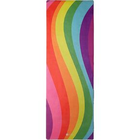 YOGA DESIGN LAB | The Combo Yoga Mat | 2-in-1 Mat+Towel | Eco Luxury | Ideal for Hot Yoga, Power, Bikram, Ashtanga, Sweat | Studio Quality | Includes Carrying Strap!