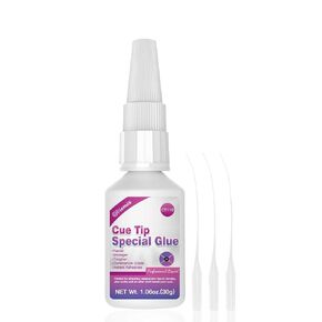 30ml Pool Cue Tip Glue - Quick-Drying Billiard Cue Tip Repair Tool - Strong Bonding Glue for Pool Cue Accessories - No Tip Clamp Needed