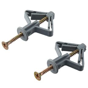 100pcs Hollow-Wall Anchors, Aircraft Expansion Tube Screws Aircraft Expansion Bolts Plastic Expansion Anchor Heavy Duty Wall Anchors for Wall Curtain Wood Gypsum Board Home Decor