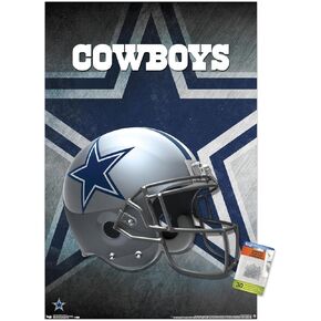 NFL Dallas Cowboys - Helmet 16 Wall Poster with Push Pins