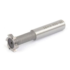 uxcell 16mmx3mm 6-Flute Straight Shank T Slot End Mill