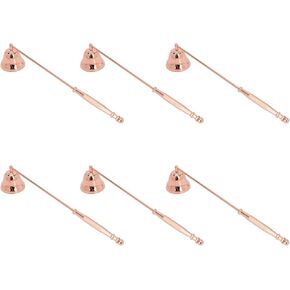 6 Pcs Candle Extinguisher, Rotatable Candle Snuffers with Ergonomic Handle, Candle Extinguisher Cover for Extinguishing Candle Wicks Scented Candles Scented Candles