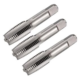 uxcell 3 Pcs M16 x 2.0mm Taper and Metric Tap Machine Bottoming Taper Screw Thread Tapping Threading Machinist Repair DIY Tool