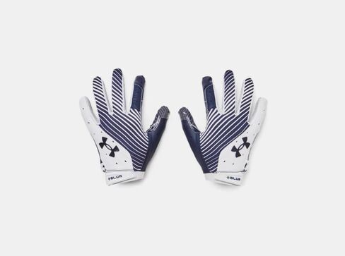 Under Armour Mens UA Blur Football Gloves - Super-Sticky Silicone Grip LG in Saudi Arabia