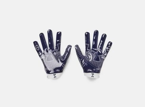 Under Armour Mens UA Blur Football Gloves - Super-Sticky Silicone Grip LG in Saudi Arabia