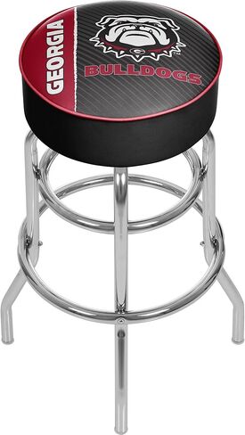 University of Georgia Padded Swivel Bar Stool - Text in Kuwait