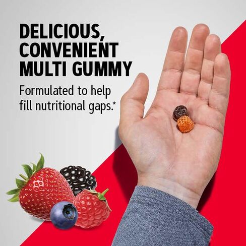 GNC Mega Men Gummy Multivitamin | Supports Energy, Metabolism, and Immune System, Gluten Free | Mixed Berry | 120 Gummies in Saudi Arabia