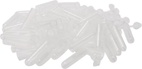 200Pcs 7ml Centrifuge Tubes, with Snap Cap, Transparent Plastic Microcentrifuge Lab Test Tubes Sample Storage Containers in Saudi Arabia