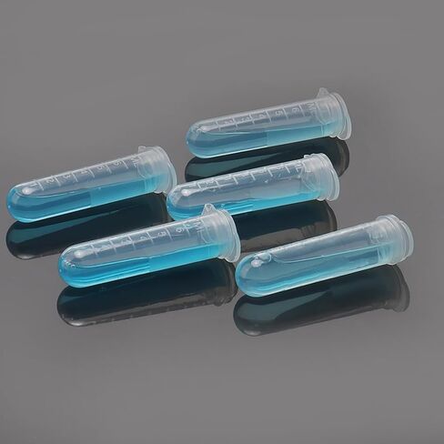 200Pcs 7ml Centrifuge Tubes, with Snap Cap, Transparent Plastic Microcentrifuge Lab Test Tubes Sample Storage Containers in Saudi Arabia