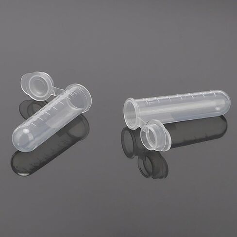 200Pcs 7ml Centrifuge Tubes, with Snap Cap, Transparent Plastic Microcentrifuge Lab Test Tubes Sample Storage Containers in Saudi Arabia