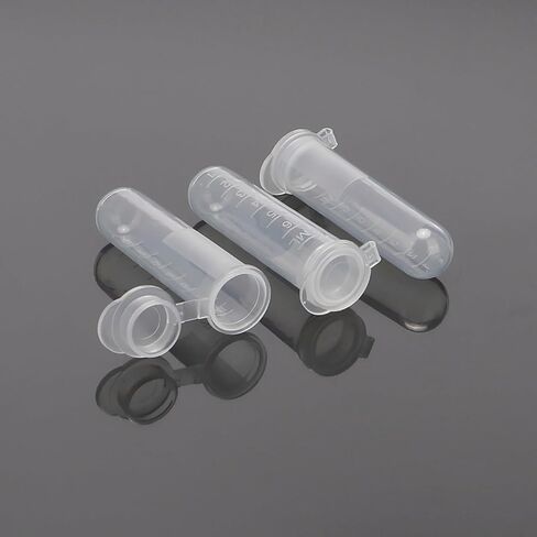 200Pcs 7ml Centrifuge Tubes, with Snap Cap, Transparent Plastic Microcentrifuge Lab Test Tubes Sample Storage Containers in Saudi Arabia