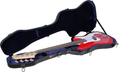 Crossrock Deluxe Fiberglass Case for Precision Bass Style Guitars(CRF2021BBK) in Saudi Arabia
