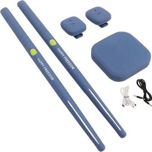 Electric Drum Set, Virtual Reality Drum Pad Set, Portable 3D Motion Sensing Electronic Drum Set Great Christmas Birthday Kids Adult (Blue) in Saudi Arabia