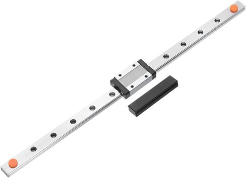 سكة توجيه خطية uxcell MGN12 330 مم مع كتلة عربة منزلقة MGN12H ودليل خطي صغير MGN12 بلاستيكي للطابعات ثلاثية الأبعاد DIY وآلة CNC، أسود in Kuwait