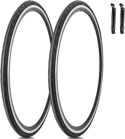 2 حزمة 700x25C إطار دراجة 700C 60 TPI طوي إطارات دراجة بديلة للدراجات الطريق in Saudi Arabia