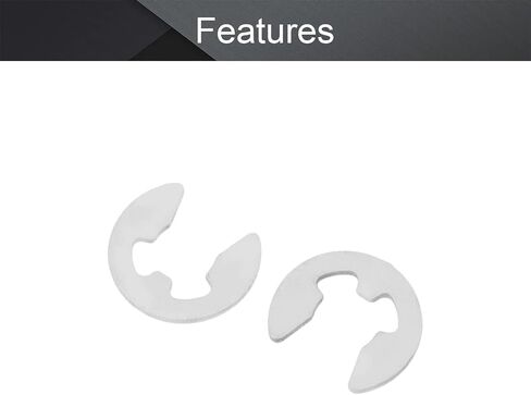 MroMax 10Pcs External Circlips, M15 External Retaining Rings, 304 Stainless Steel E-Clip Retaining Shaft Snap Rings for Automobiles, Valves, Electrical and Bearings in Saudi Arabia