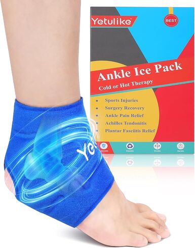 Ankle Ice Pack Wrap for Swelling Foot Pain Relief - Ankle Cold Pack Wrap Hot Cold Therapy Ankle Ice Wrap for Sprains, Achilles, Tendonitis in Saudi Arabia