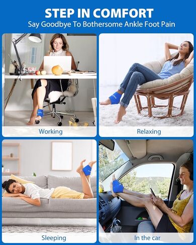 Ankle Ice Pack Wrap for Swelling Foot Pain Relief - Ankle Cold Pack Wrap Hot Cold Therapy Ankle Ice Wrap for Sprains, Achilles, Tendonitis in Saudi Arabia