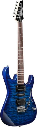 Ibanez GRX 6 String Solid-Body Electric Guitar, Left, Transparent Blue Burst, Full (GRX70QALTBB) in Saudi Arabia