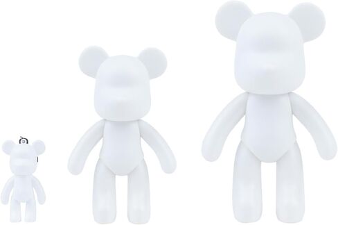 7+9 inch Blank Bear Mold 2 Set DIY Fluid Bear + Keychain Creativity Bear Figure for Home Decoration in Saudi Arabia