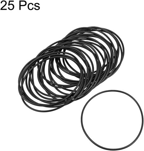 uxcell Nitrile Rubber O-Rings 75mm OD 72mm ID 1.5mm Width, Metric Nitrile Rubber Sealing Gasket, Pack of 25 in Saudi Arabia