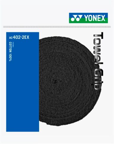 YONEX AC402-2EX Towel Racket Grip Black in Saudi Arabia