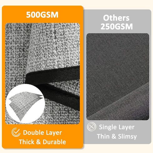 Joywell حامل جهاز التحكم عن بعد للأريكة ومسند الذراعين وحامل كرسي الذراع، وغطاء كرسي بذراعين سميك من الكتان للأريكة مع 6 جيوب للمجلة والكمبيوتر اللوحي والهاتف والآيباد، رمادي فاتح in Kuwait