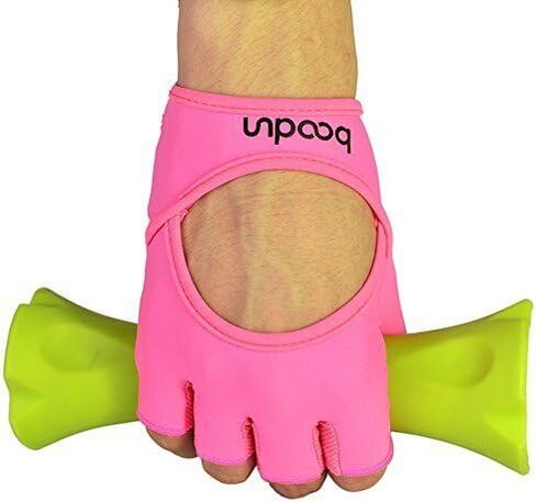 Anser 7150282 Woman Half Finger Girl Short Fingerless Gloves for Indoor Yoga Gym Fitness Body Building Training in Kuwait